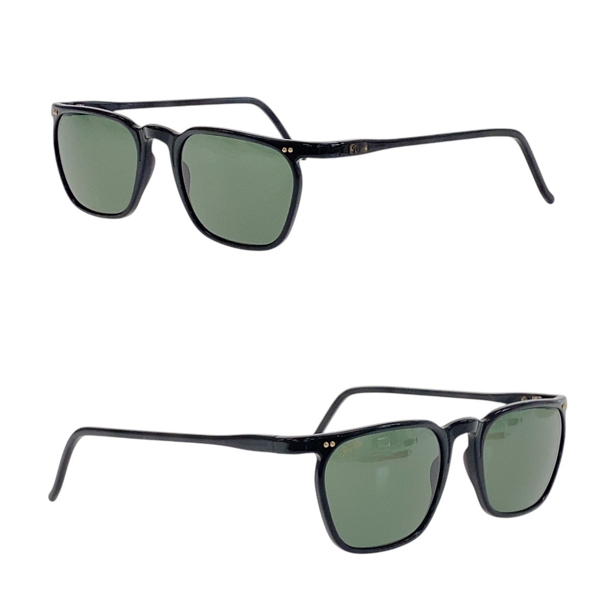 ヴィンテージ B&L RAY-BAN U.S.A グリーン ブラック ゴールド金具 プラスチック サングラス メンズ 503465 ヴィンテージ B&L RAY-BAN U.S.A グリーン ブラック ゴールド金具 プラスチック サングラス メンズ 503465