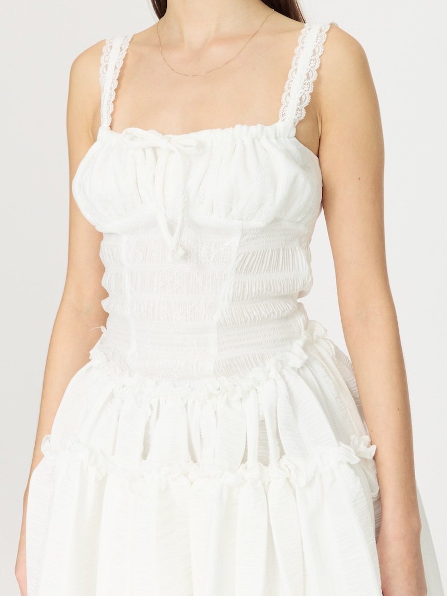 【GLOWNY】 LOVE SPELL MIDI DRESS : 2COLORS