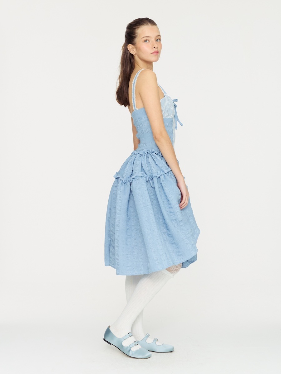 【GLOWNY】 LOVE SPELL MIDI DRESS : 2COLORS