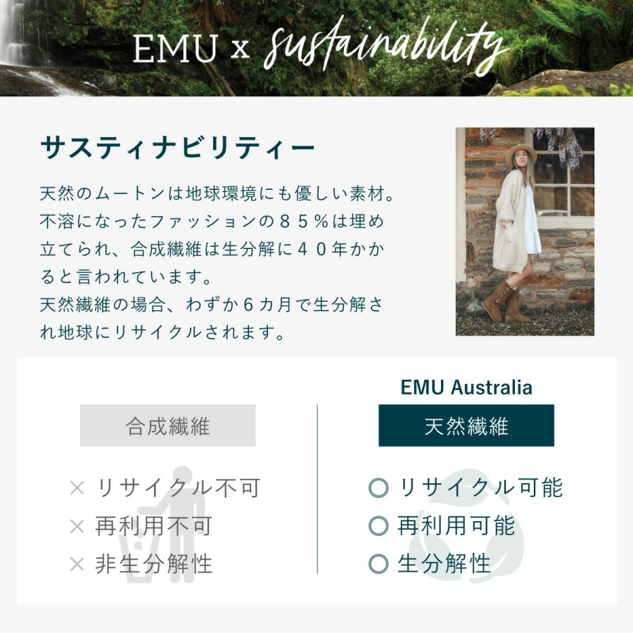 【公式】EMU Australia Apollo Bay Gloves 手袋 グローブ シープスキン ムートン ボア ファー レディース メンズ 冬 暖かい 防寒 防風 ブランド 本革 天然素材
