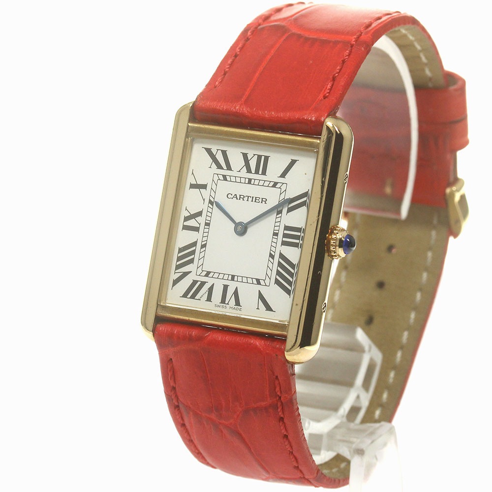 カルティエ CARTIER W1018855 タンクソロ クォーツ メンズ _870733【中古】