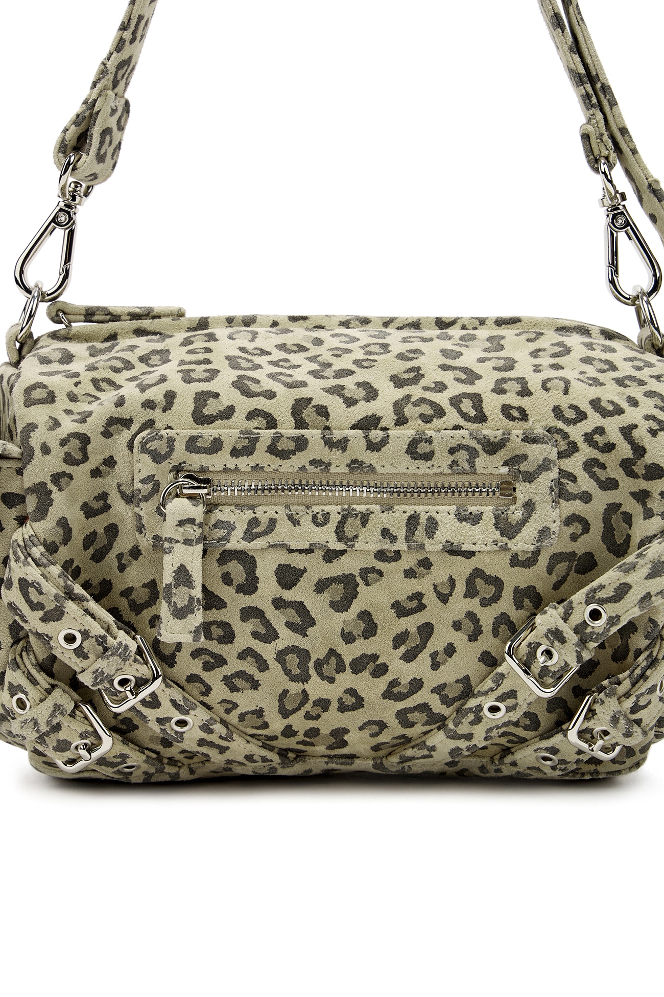 DEINET】 STUD POCKET BAG : LEOPARD ショルダーバッグ