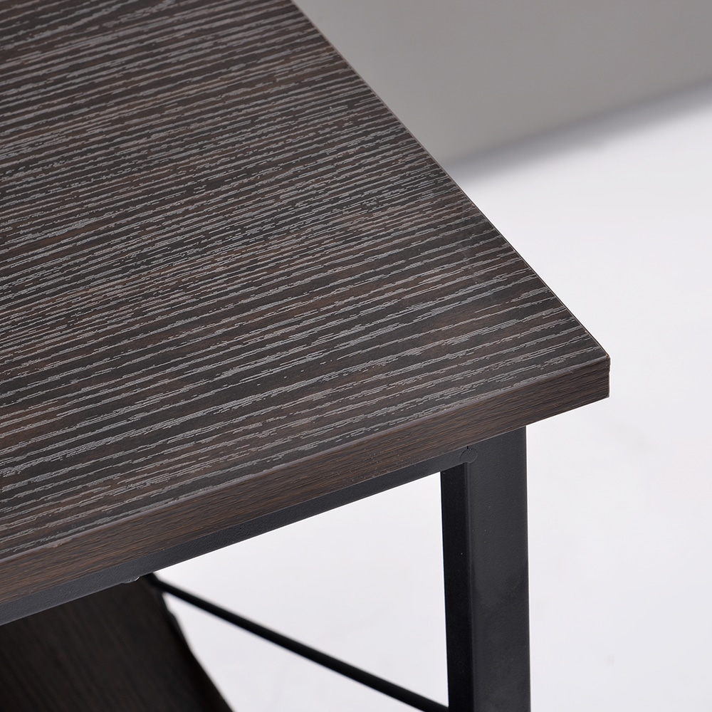 【大好評!最安値挑戦!】パソコンデスク L字120cm2段ラック付 デスク木製 ミシン台 書斎机 勉強机 Gray Particle BoardC638 【大好評!最安値挑戦!】パソコンデスク L字120cm2段ラック付 デスク木製 ミシン台 書斎机 勉強机 Gray Particle BoardC638