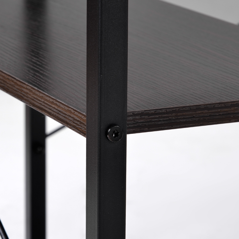 【大好評!最安値挑戦!】パソコンデスク L字120cm2段ラック付 デスク木製 ミシン台 書斎机 勉強机 Gray Particle BoardC638 【大好評!最安値挑戦!】パソコンデスク L字120cm2段ラック付 デスク木製 ミシン台 書斎机 勉強机 Gray Particle BoardC638