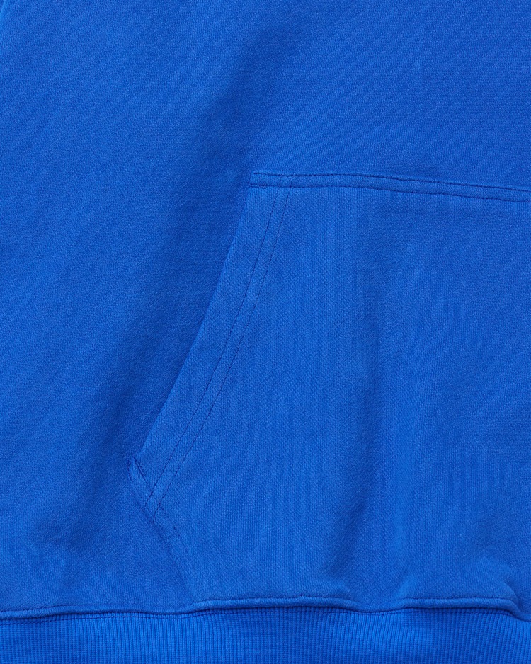 THE MUSEUM VISITOR】 TV HEART LOGO HOODY : BLUE フード付き