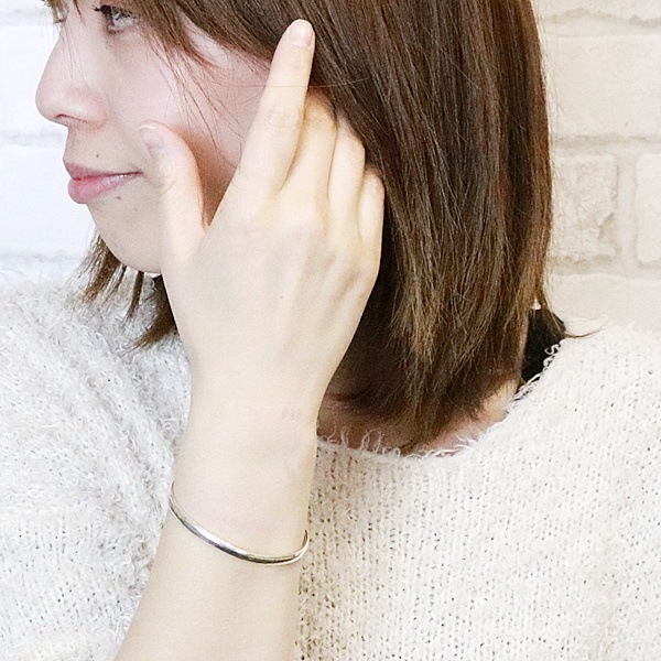 レディースバングル シルバー925 スターリングシルバー シルバーバングル 甲丸 定番 シンプル 女性用 レディースバングル シルバー925 スターリングシルバー シルバーバングル 甲丸 定番 シンプル 女性用