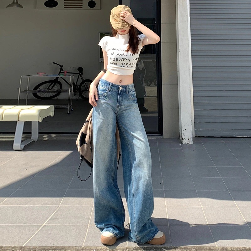 モップパンツ ドレープ感 スウェットパンツ ストレート ジョガーパンツ デニムパンツ ジーンズ サルエルパンツ ワイドパンツ