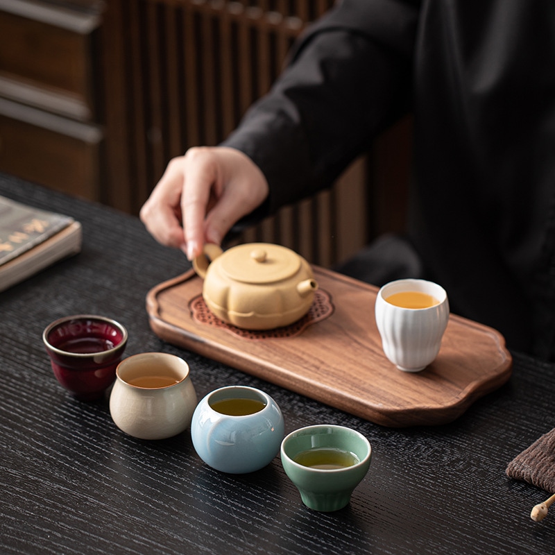 家の使用のための5つの有名なkiティーセットライトラグジュアリーカンフーティーセット r n1001- 5つの有名なキルンティーセット