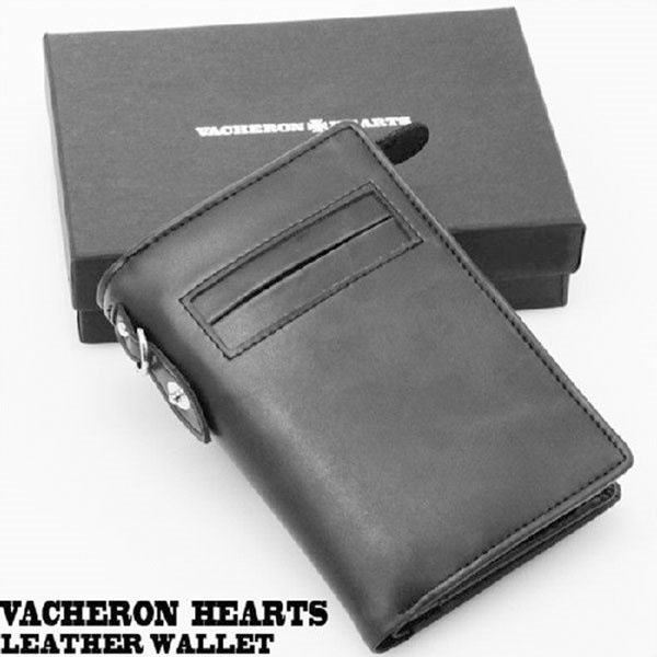 取寄品 VACHERON HEARTS 本革使用 縦型二つ折り財布 カードポケットL字ファスナー札入 取寄品 VACHERON HEARTS 本革使用 縦型二つ折り財布 カードポケットL字ファスナー札入
