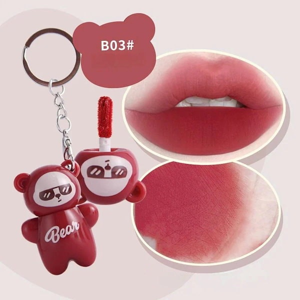 Qoo10] MANSLY サギのリップ キーホルダーウ リップ 可