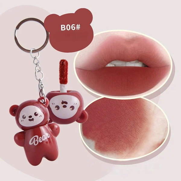 赤い唇モチーフのストラップ Qoo10] MANSLY サギのリップ キーホルダーウ リップ 可