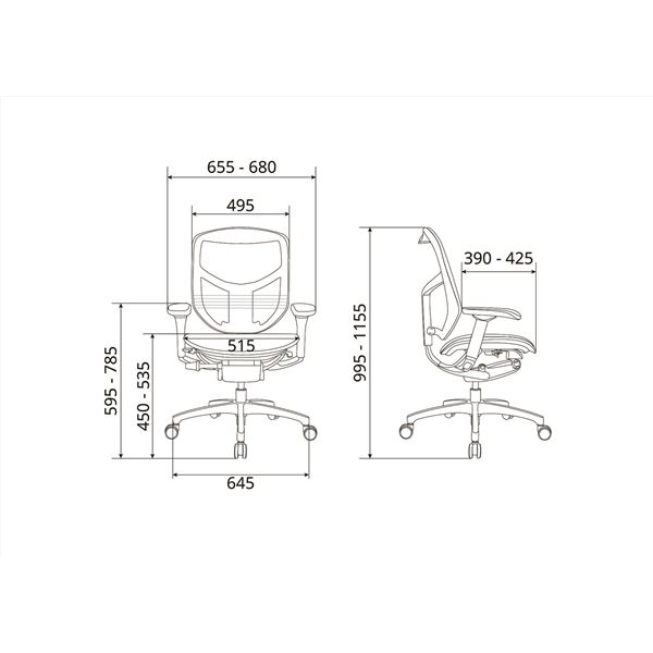 オフィスチェア デスクチェア [ロータイプ グレーフレームxホワイト] 肘付き リクライニング エルゴヒューマン エンジョイ2