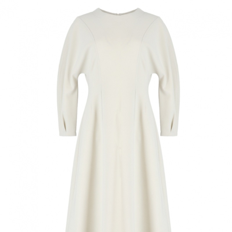 ACUDバルーンスリーブワンピース_アイボリー ACUDバルーンスリーブワンピース_アイボリー