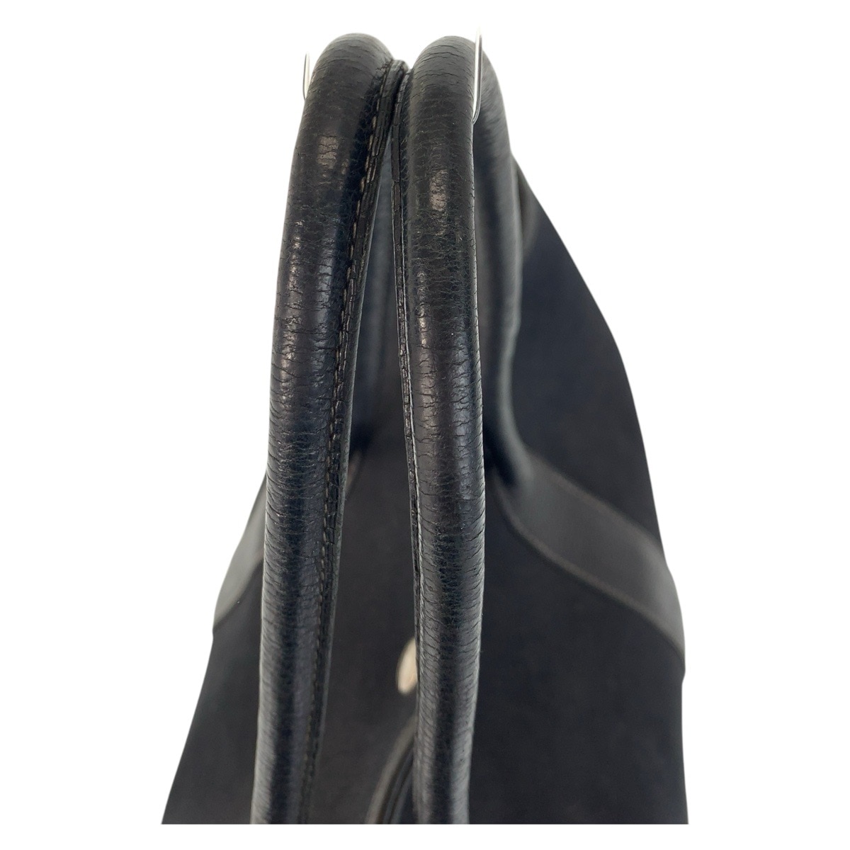 ガーデンパーティPM ブラック 黒 シルバー金具 キャンバス/レザー トートバッグ ショルダーバッグ レディース 500648