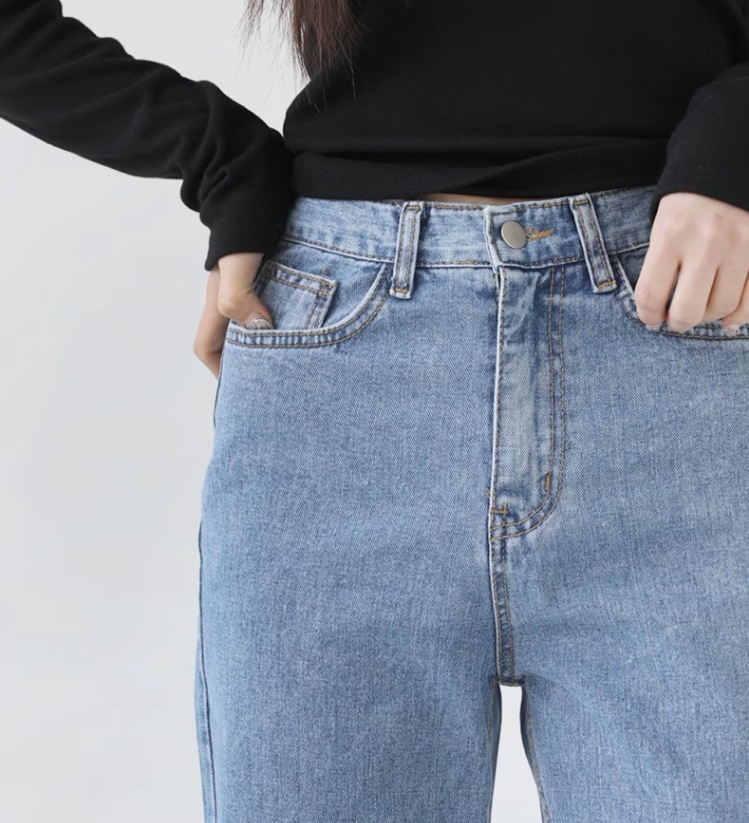 ルーズワイドレッグパンツ ゆったりデニム レディース パンツ ボトムス デニム ロングパンツ ワイドパンツ ミモレ ロング ワイド ストレート Iライン 裾ワイド ファスナー ポケット ハイウエスト