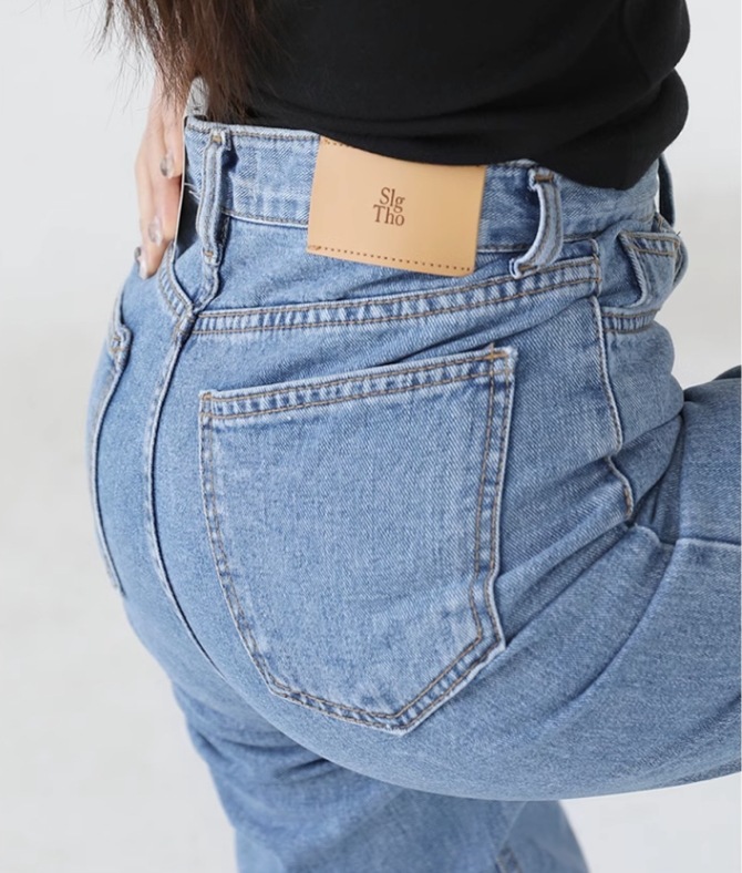 ルーズワイドレッグパンツ ゆったりデニム レディース パンツ ボトムス デニム ロングパンツ ワイドパンツ ミモレ ロング ワイド ストレート Iライン 裾ワイド ファスナー ポケット ハイウエスト