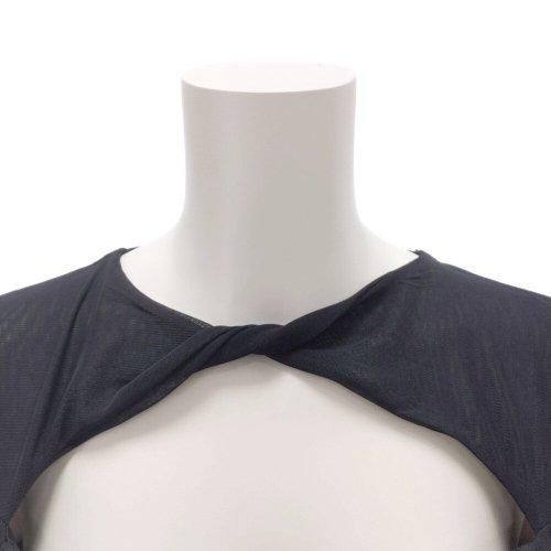 キャバドレス ナイトドレス ミディアムドレス ワンピース 長袖 デコルテ メッシュ 肌見せ レース シアー レディース グラシア