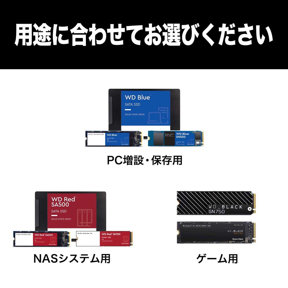 Western Digital(ウエスタンデジタル) WD Blue SA510 SATA3 6Gbps(SATA6G) M.2 内蔵SSD 250GB WDS250G3B0B Western Digital(ウエスタンデジタル) WD Blue SA510 SATA3 6Gbps(SATA6G) M.2 内蔵SSD 250GB WDS250G3B0B