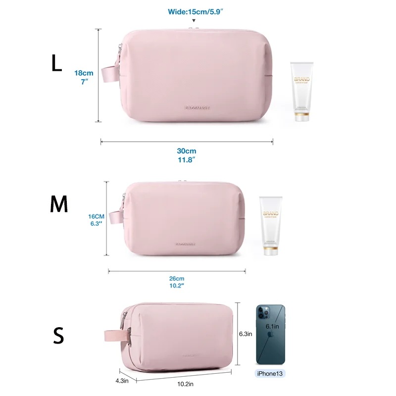 納期1~3週間程:Bagsmart-男性と女性のためのトイレタリーキット,トラベルバッグ,防水,大容量,化粧ケース 納期1~3週間程:Bagsmart-男性と女性のためのトイレタリーキット,トラベルバッグ,防水,大容量,化粧ケース