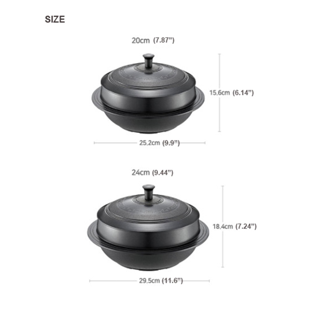 在庫高品質 IH : キッチン用品 韓国の伝統的な鉄鍋米ガマソットセラ... 新品在庫