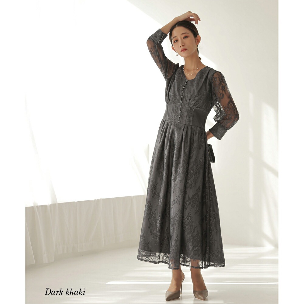 パーティードレス ワンピース 結婚式 フォーマルドレス ワンピースドレス リブウエストレースロングドレス お呼ばれドレス レース 袖付き 体型カバー 20代 30代 オケージョン 二次会 披露宴 成人 パーティードレス ワンピース 結婚式 フォーマルドレス ワンピースドレス リブウエストレースロングドレス お呼ばれドレス レース 袖付き 体型カバー 20代 30代 オケージョン 二次会 披露宴 成人