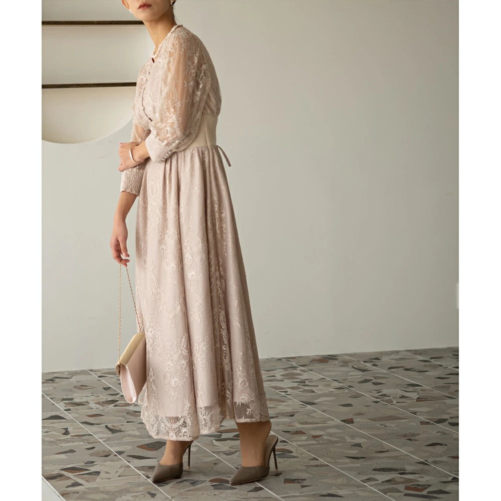 パーティードレス ワンピース 結婚式 フォーマルドレス ワンピースドレス リブウエストレースロングドレス お呼ばれドレス レース 袖付き 体型カバー 20代 30代 オケージョン 二次会 披露宴 成人 パーティードレス ワンピース 結婚式 フォーマルドレス ワンピースドレス リブウエストレースロングドレス お呼ばれドレス レース 袖付き 体型カバー 20代 30代 オケージョン 二次会 披露宴 成人