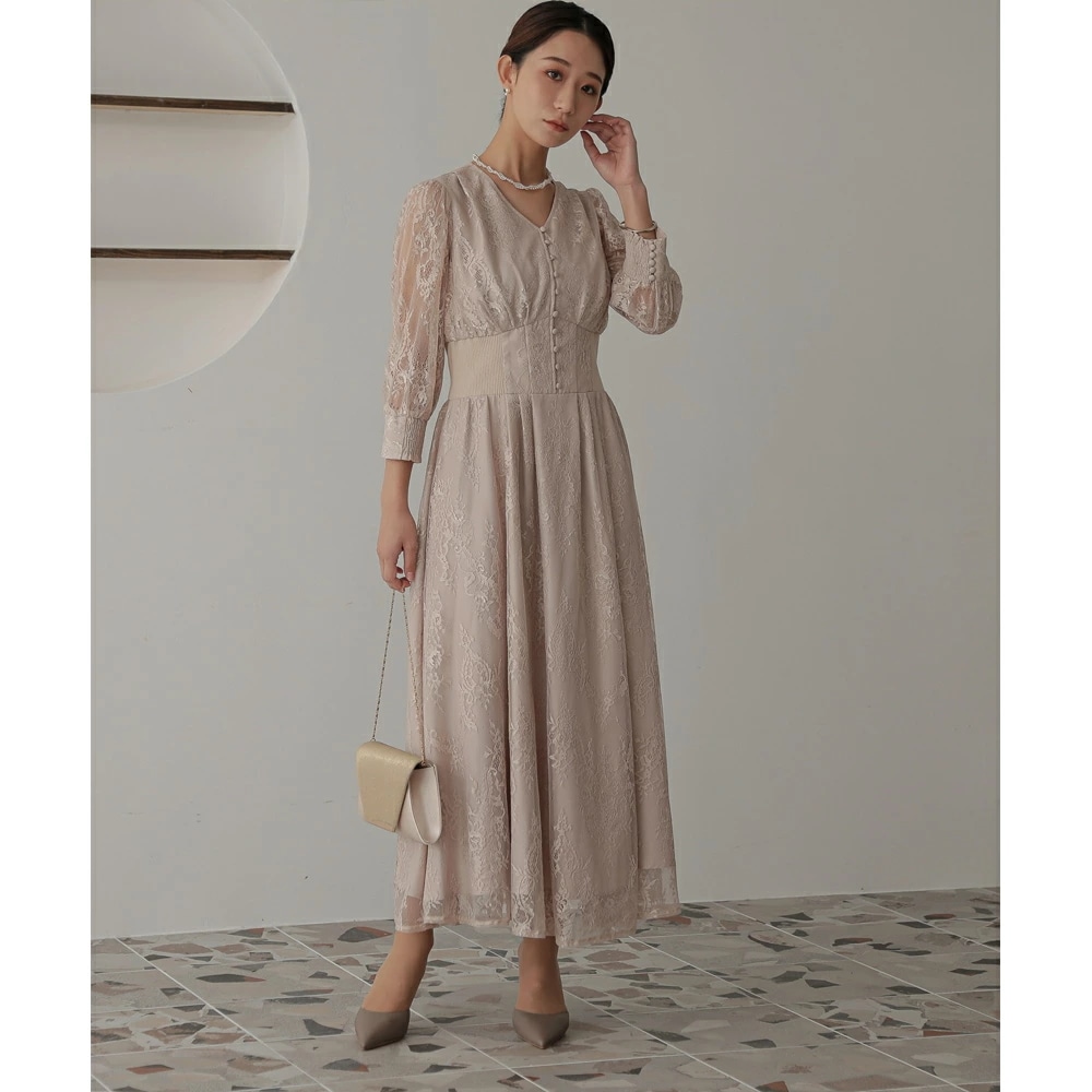 パーティードレス ワンピース 結婚式 フォーマルドレス ワンピースドレス リブウエストレースロングドレス お呼ばれドレス レース 袖付き 体型カバー 20代 30代 オケージョン 二次会 披露宴 成人 パーティードレス ワンピース 結婚式 フォーマルドレス ワンピースドレス リブウエストレースロングドレス お呼ばれドレス レース 袖付き 体型カバー 20代 30代 オケージョン 二次会 披露宴 成人