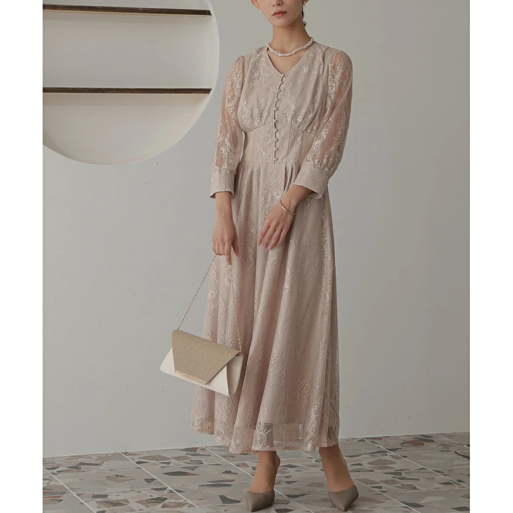 パーティードレス ワンピース 結婚式 フォーマルドレス ワンピースドレス リブウエストレースロングドレス お呼ばれドレス レース 袖付き 体型カバー 20代 30代 オケージョン 二次会 披露宴 成人 パーティードレス ワンピース 結婚式 フォーマルドレス ワンピースドレス リブウエストレースロングドレス お呼ばれドレス レース 袖付き 体型カバー 20代 30代 オケージョン 二次会 披露宴 成人