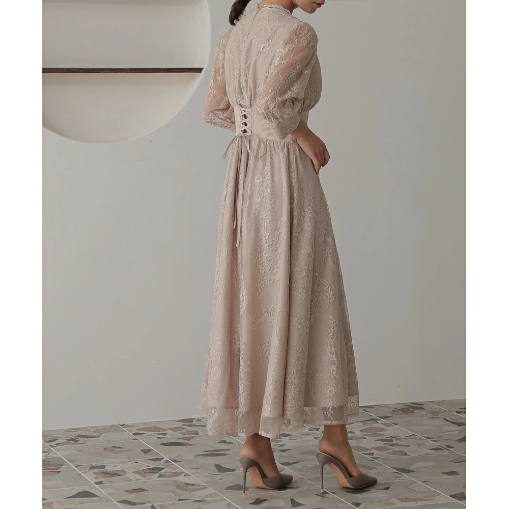 パーティードレス ワンピース 結婚式 フォーマルドレス ワンピースドレス リブウエストレースロングドレス お呼ばれドレス レース 袖付き 体型カバー 20代 30代 オケージョン 二次会 披露宴 成人 パーティードレス ワンピース 結婚式 フォーマルドレス ワンピースドレス リブウエストレースロングドレス お呼ばれドレス レース 袖付き 体型カバー 20代 30代 オケージョン 二次会 披露宴 成人