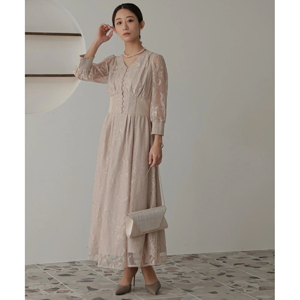 パーティードレス ワンピース 結婚式 フォーマルドレス ワンピースドレス リブウエストレースロングドレス お呼ばれドレス レース 袖付き 体型カバー 20代 30代 オケージョン 二次会 披露宴 成人 パーティードレス ワンピース 結婚式 フォーマルドレス ワンピースドレス リブウエストレースロングドレス お呼ばれドレス レース 袖付き 体型カバー 20代 30代 オケージョン 二次会 披露宴 成人