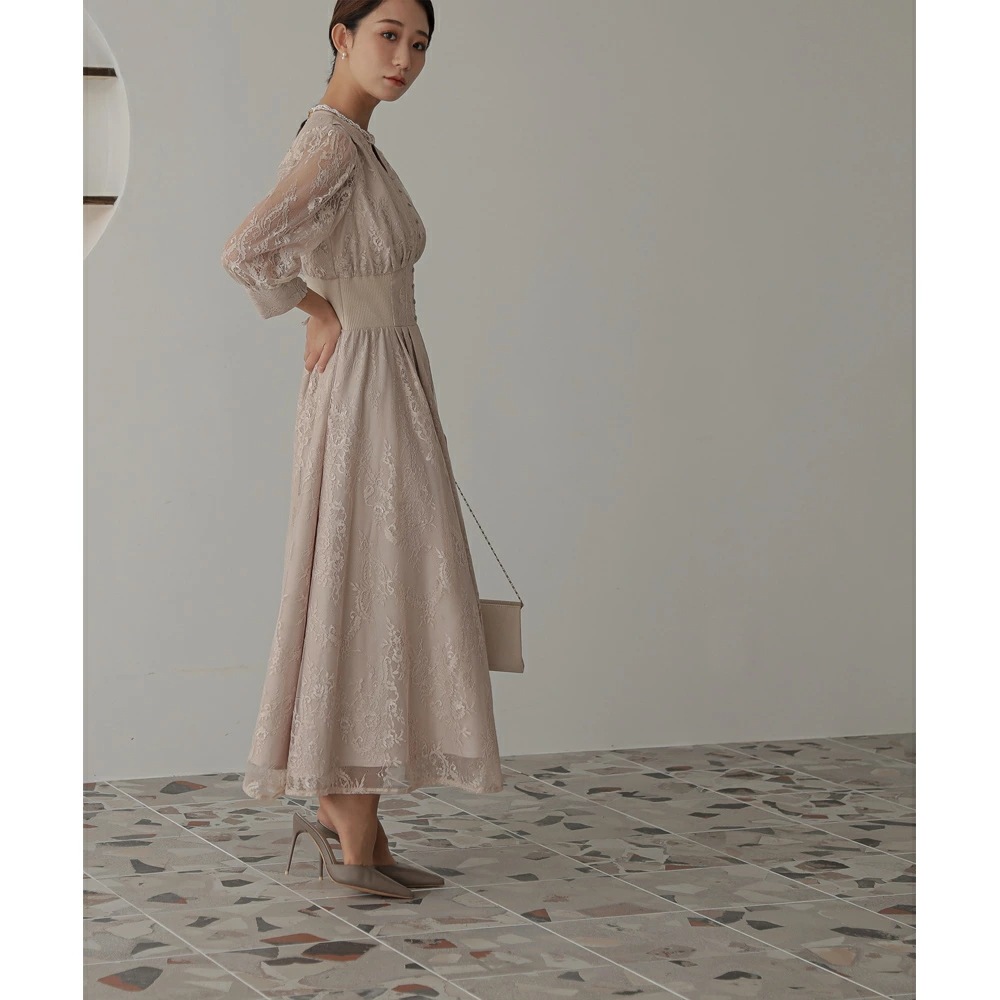 パーティードレス ワンピース 結婚式 フォーマルドレス ワンピースドレス リブウエストレースロングドレス お呼ばれドレス レース 袖付き 体型カバー 20代 30代 オケージョン 二次会 披露宴 成人 パーティードレス ワンピース 結婚式 フォーマルドレス ワンピースドレス リブウエストレースロングドレス お呼ばれドレス レース 袖付き 体型カバー 20代 30代 オケージョン 二次会 披露宴 成人