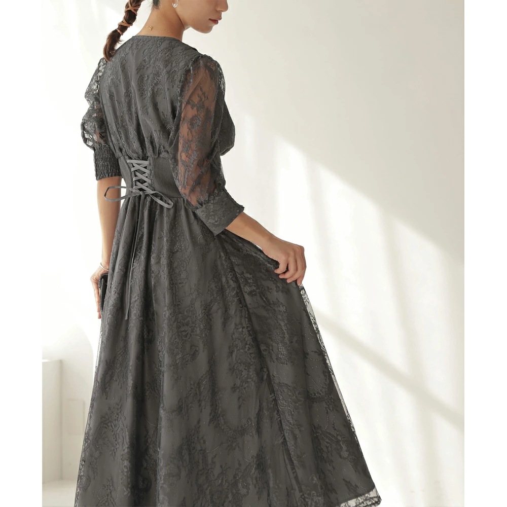 パーティードレス ワンピース 結婚式 フォーマルドレス ワンピースドレス リブウエストレースロングドレス お呼ばれドレス レース 袖付き 体型カバー 20代 30代 オケージョン 二次会 披露宴 成人 パーティードレス ワンピース 結婚式 フォーマルドレス ワンピースドレス リブウエストレースロングドレス お呼ばれドレス レース 袖付き 体型カバー 20代 30代 オケージョン 二次会 披露宴 成人