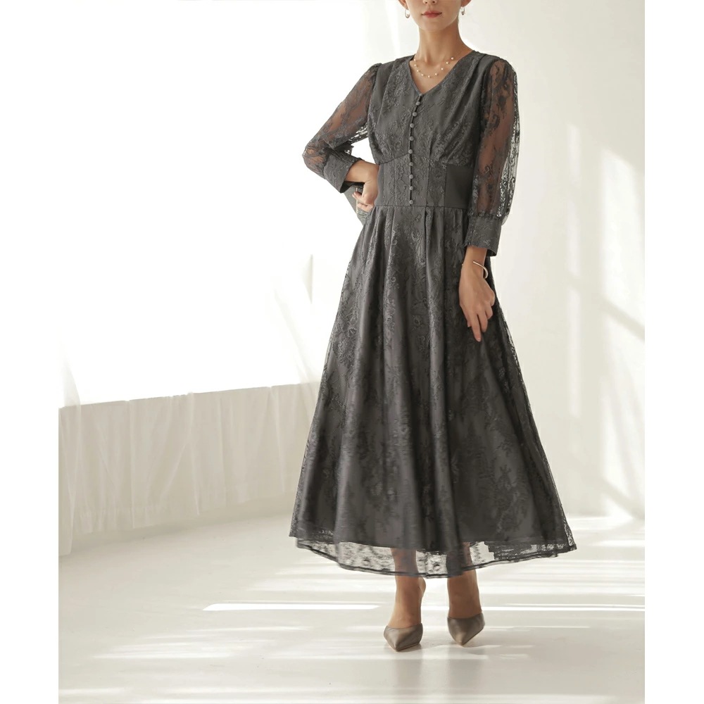 パーティードレス ワンピース 結婚式 フォーマルドレス ワンピースドレス リブウエストレースロングドレス お呼ばれドレス レース 袖付き 体型カバー 20代 30代 オケージョン 二次会 披露宴 成人 パーティードレス ワンピース 結婚式 フォーマルドレス ワンピースドレス リブウエストレースロングドレス お呼ばれドレス レース 袖付き 体型カバー 20代 30代 オケージョン 二次会 披露宴 成人