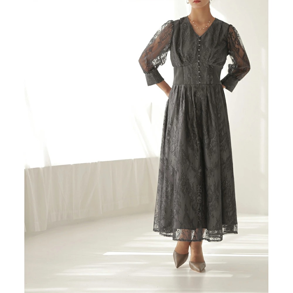 パーティードレス ワンピース 結婚式 フォーマルドレス ワンピースドレス リブウエストレースロングドレス お呼ばれドレス レース 袖付き 体型カバー 20代 30代 オケージョン 二次会 披露宴 成人 パーティードレス ワンピース 結婚式 フォーマルドレス ワンピースドレス リブウエストレースロングドレス お呼ばれドレス レース 袖付き 体型カバー 20代 30代 オケージョン 二次会 披露宴 成人