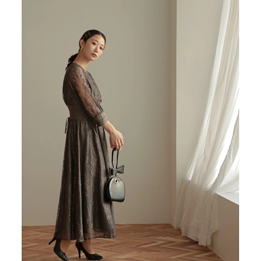 パーティードレス ワンピース 結婚式 フォーマルドレス ワンピースドレス リブウエストレースロングドレス お呼ばれドレス レース 袖付き 体型カバー 20代 30代 オケージョン 二次会 披露宴 成人 パーティードレス ワンピース 結婚式 フォーマルドレス ワンピースドレス リブウエストレースロングドレス お呼ばれドレス レース 袖付き 体型カバー 20代 30代 オケージョン 二次会 披露宴 成人