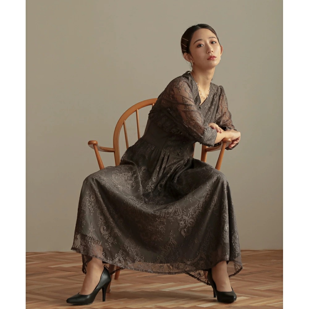 パーティードレス ワンピース 結婚式 フォーマルドレス ワンピースドレス リブウエストレースロングドレス お呼ばれドレス レース 袖付き 体型カバー 20代 30代 オケージョン 二次会 披露宴 成人 パーティードレス ワンピース 結婚式 フォーマルドレス ワンピースドレス リブウエストレースロングドレス お呼ばれドレス レース 袖付き 体型カバー 20代 30代 オケージョン 二次会 披露宴 成人