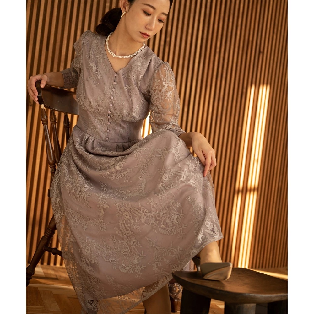 パーティードレス ワンピース 結婚式 フォーマルドレス ワンピースドレス リブウエストレースロングドレス お呼ばれドレス レース 袖付き 体型カバー 20代 30代 オケージョン 二次会 披露宴 成人 パーティードレス ワンピース 結婚式 フォーマルドレス ワンピースドレス リブウエストレースロングドレス お呼ばれドレス レース 袖付き 体型カバー 20代 30代 オケージョン 二次会 披露宴 成人