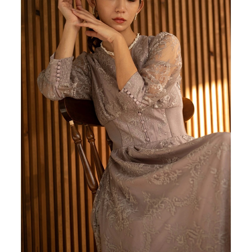 パーティードレス ワンピース 結婚式 フォーマルドレス ワンピースドレス リブウエストレースロングドレス お呼ばれドレス レース 袖付き 体型カバー 20代 30代 オケージョン 二次会 披露宴 成人 パーティードレス ワンピース 結婚式 フォーマルドレス ワンピースドレス リブウエストレースロングドレス お呼ばれドレス レース 袖付き 体型カバー 20代 30代 オケージョン 二次会 披露宴 成人