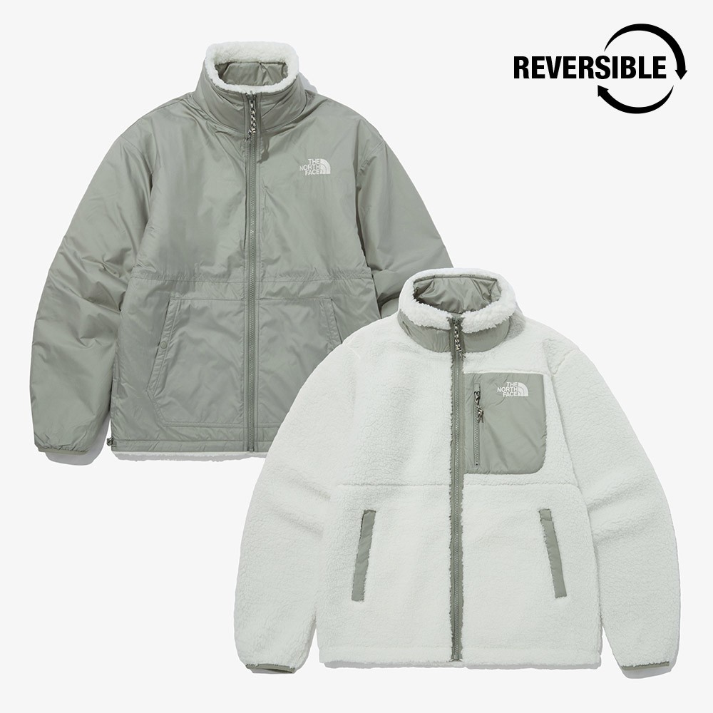 韓国正規品保証 関税負担なし NJ4FP54A PLAY GREEN RVS FLEECE JACKETデイリー 基本 着装 男子 女子 人気 韓国 ファッション 男女共用 アウトドア