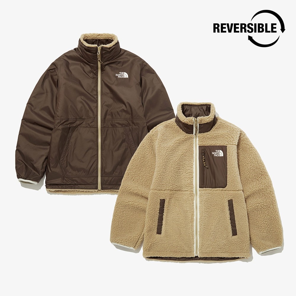 韓国正規品保証 関税負担なし NJ4FP54A PLAY GREEN RVS FLEECE JACKETデイリー 基本 着装 男子 女子 人気 韓国 ファッション 男女共用 アウトドア