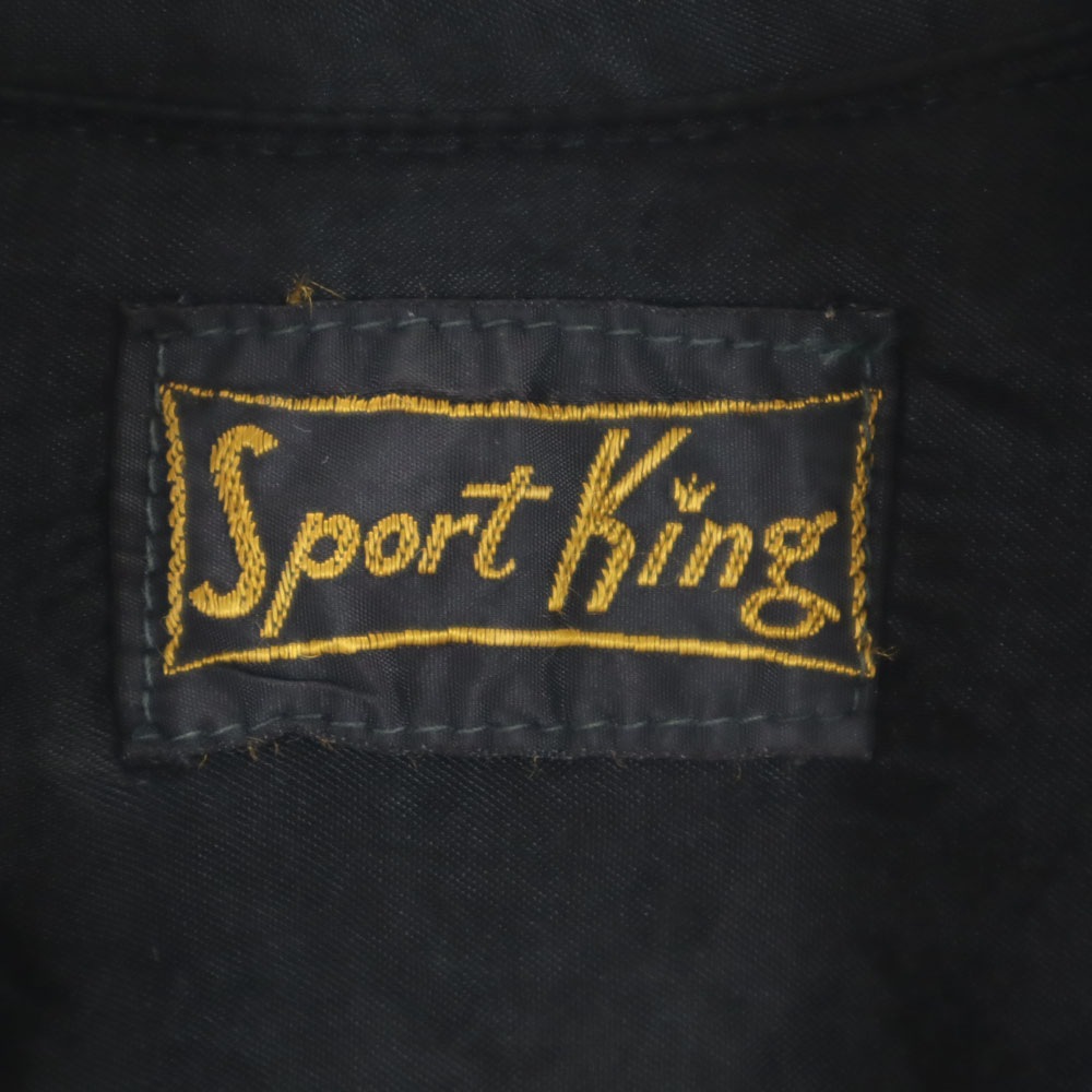 Sport King 50s 60s ヴィンテージ 長袖 シャツ ネイビー メンズ Sport King 50s 60s ヴィンテージ 長袖 シャツ ネイビー メンズ