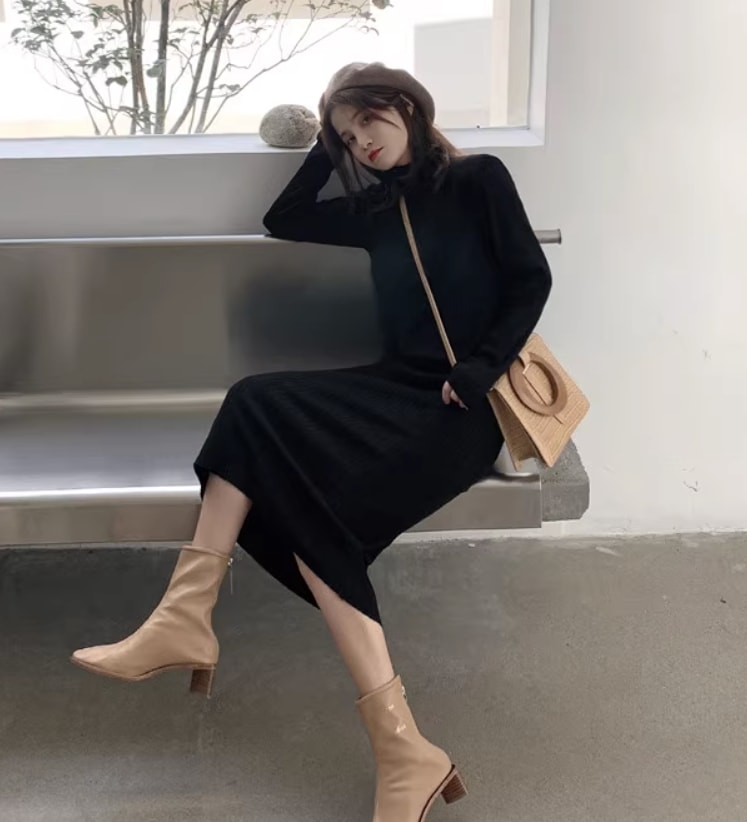 ワンピース デート モテアイテム ニットワンピース ミディアム丈 コットン リブ 大人可愛い きれいめ 上品 おしゃれ かっこいい 大人可愛い ラブリー キュート ガーリー クール モード系 セクシー ワンピース デート モテアイテム ニットワンピース ミディアム丈 コットン リブ 大人可愛い きれいめ 上品 おしゃれ かっこいい 大人可愛い ラブリー キュート ガーリー クール モード系 セクシー