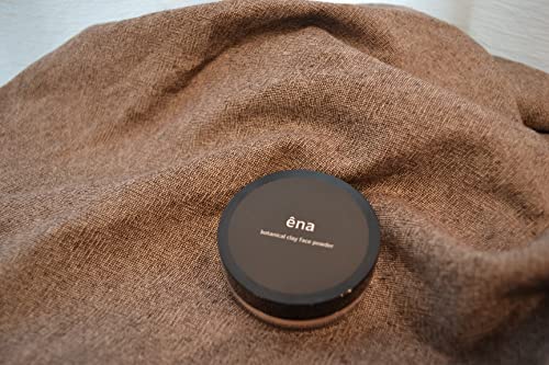 ena エナ ボタニカルクレイフェイスパウダー＋／パフ付き【つけたまま眠れる ナイトパウダー石鹸オフ タルクフリー チタンフリー 亜鉛フリー ナノ化粒子フリー クレイパウダー 葛粉パウダー 国産コスメ