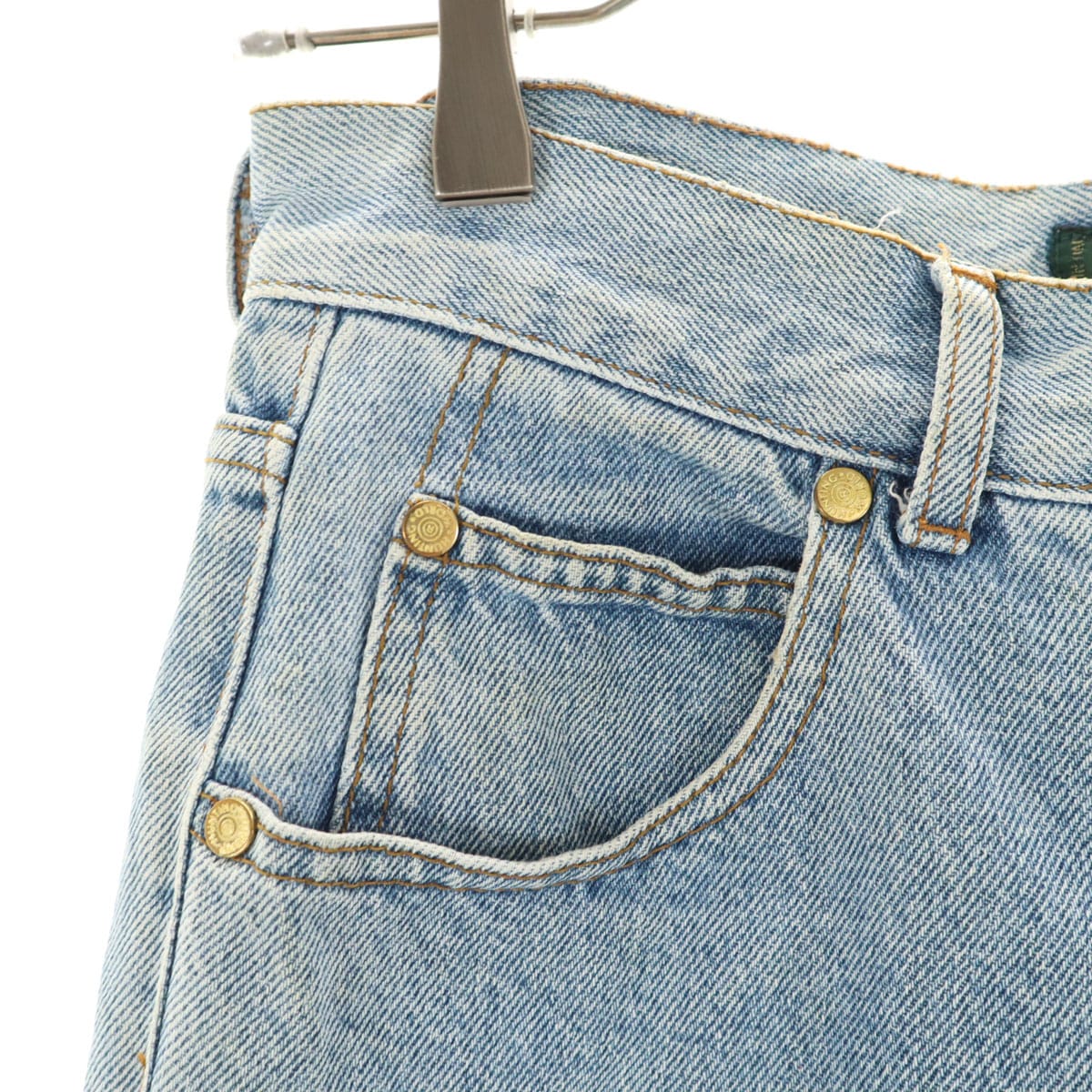 イタリア製 テーパードデニムパンツ W31 ブルー系 メンズ 古着