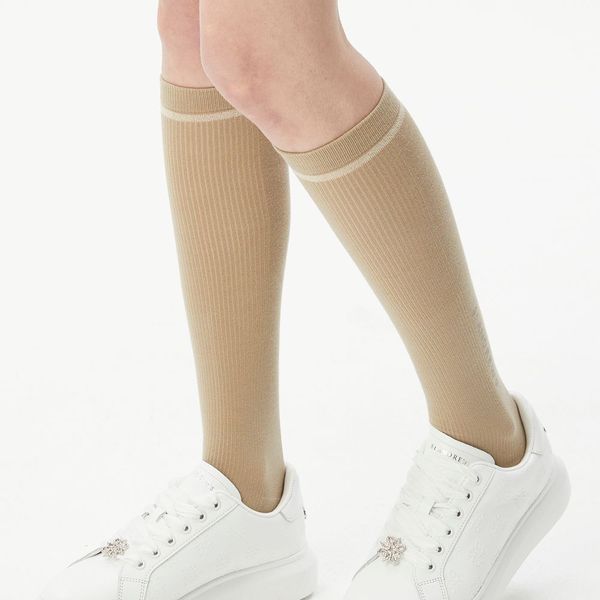 (St Andrews) 女性用シンボルホットフィックスグリッターラインニーソックス