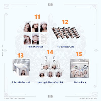 GIDLE I-DLE We are CUBEカフェ MD 特典 コンプセット GIDLE I-DLE We are CUBEカフェ MD 特典 コンプセット GIDLE I
