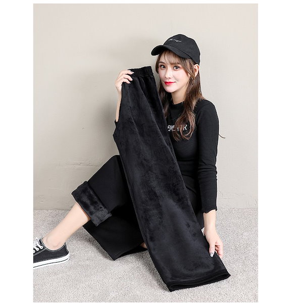 Qoo10] 裏起毛 スエットパンツ レディース 秋