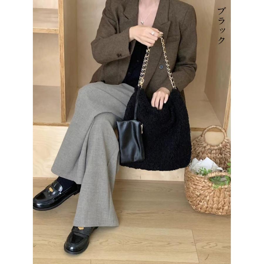 【韓国ins大人気】チェーン ショルダー ボア バッグ 大きめ 大容量 シンプル 韓国ファッション【akb409-009】【予約販売:15-20日】宅込 【韓国ins大人気】チェーン ショルダー ボア バッグ 大きめ 大容量 シンプル 韓国ファッション【akb409-009】【予約販売:15-20日】宅込