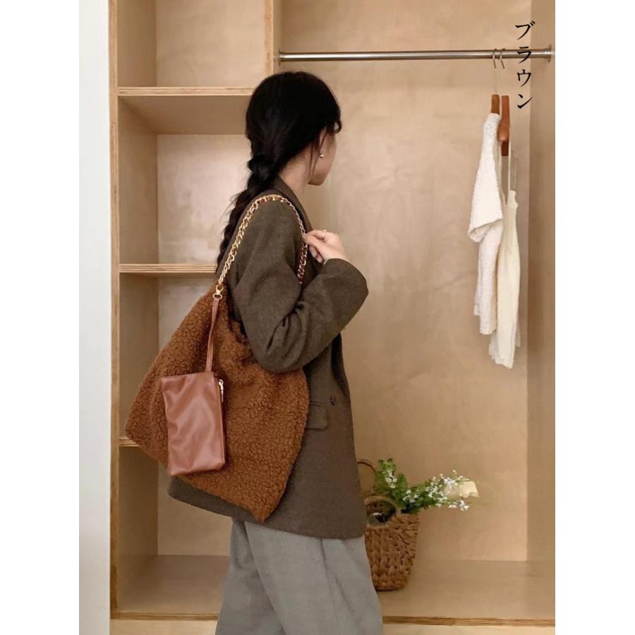 【韓国ins大人気】チェーン ショルダー ボア バッグ 大きめ 大容量 シンプル 韓国ファッション【akb409-009】【予約販売:15-20日】宅込 【韓国ins大人気】チェーン ショルダー ボア バッグ 大きめ 大容量 シンプル 韓国ファッション【akb409-009】【予約販売:15-20日】宅込