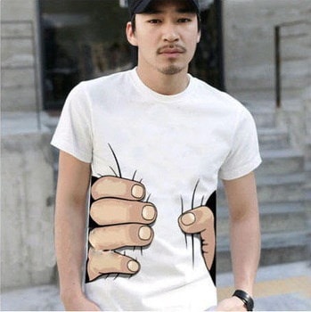 042,10色の大きい手のtシャツ!男の服印刷ホット3Dビジュアルクリエイティブな性格のスプーフィンググレー 042,10色の大きい手のtシャツ!男の服印刷ホット3Dビジュアルクリエイティブな性格のスプーフィンググレー